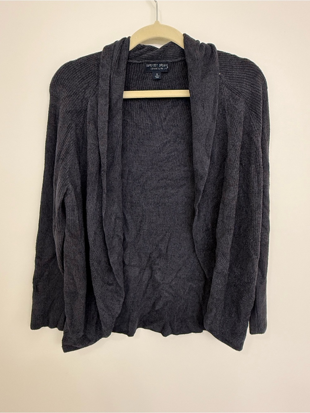 Barefoot Dreams Navy Open-Front Cozy Cardigan Size Small